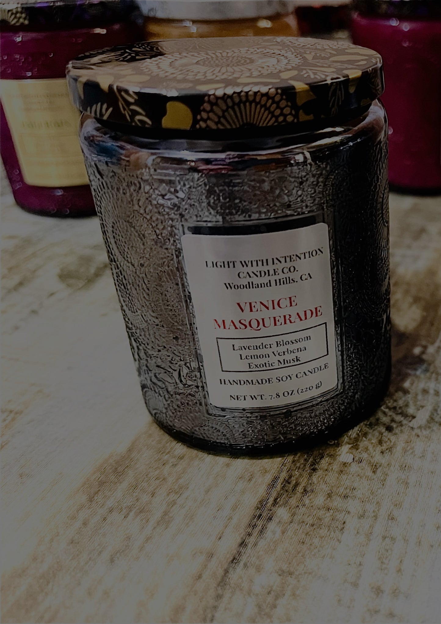 Venice Masquerade in Metallic Gray Vessel